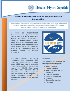 Bristol Myers-Squibb: N°1 en Responsabilidad Corporativa