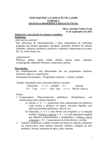 FISICOQUÍMICA FARMACÉUTICA (0108) UNIDAD 3. SISTEMAS