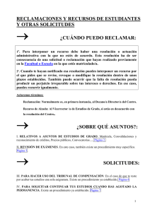 Reclamaciones - Universidad Autónoma de Madrid