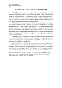 2. Decreto de expulsión de los moriscos.