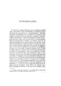 Page 1 INTRODUCCIÓN --- . Por derecho antiguo de Roma, bajo el