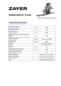 KAIROS 8000 (Nº (Nº 75.235)