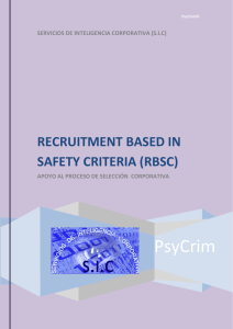 recruitment based in safety criteria (rbsc)