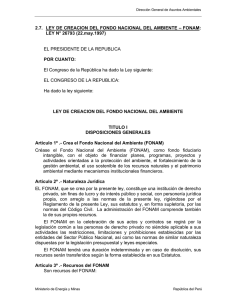 Cuadro de Areas Naturales Protegidas por el Estado