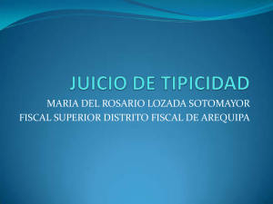 JUICIO DE TIPICIDAD