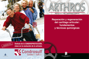 Reparación y regeneración del cartílago articular: fundamentos y