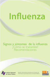 Signos y síntomas de la influenza