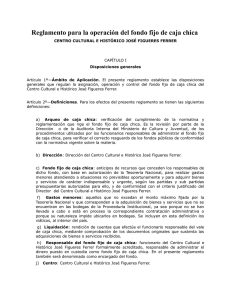 Reglamento para la operación del fondo fijo de caja chica y de el