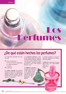 ¿De qué están hechos los perfumes?