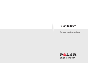 Polar RS400 Guia de comienzo rápido