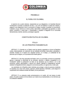 Constitución Política de Colombia - Presidencia de la República de