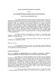 Acta del Pleno - Diputación de Palencia