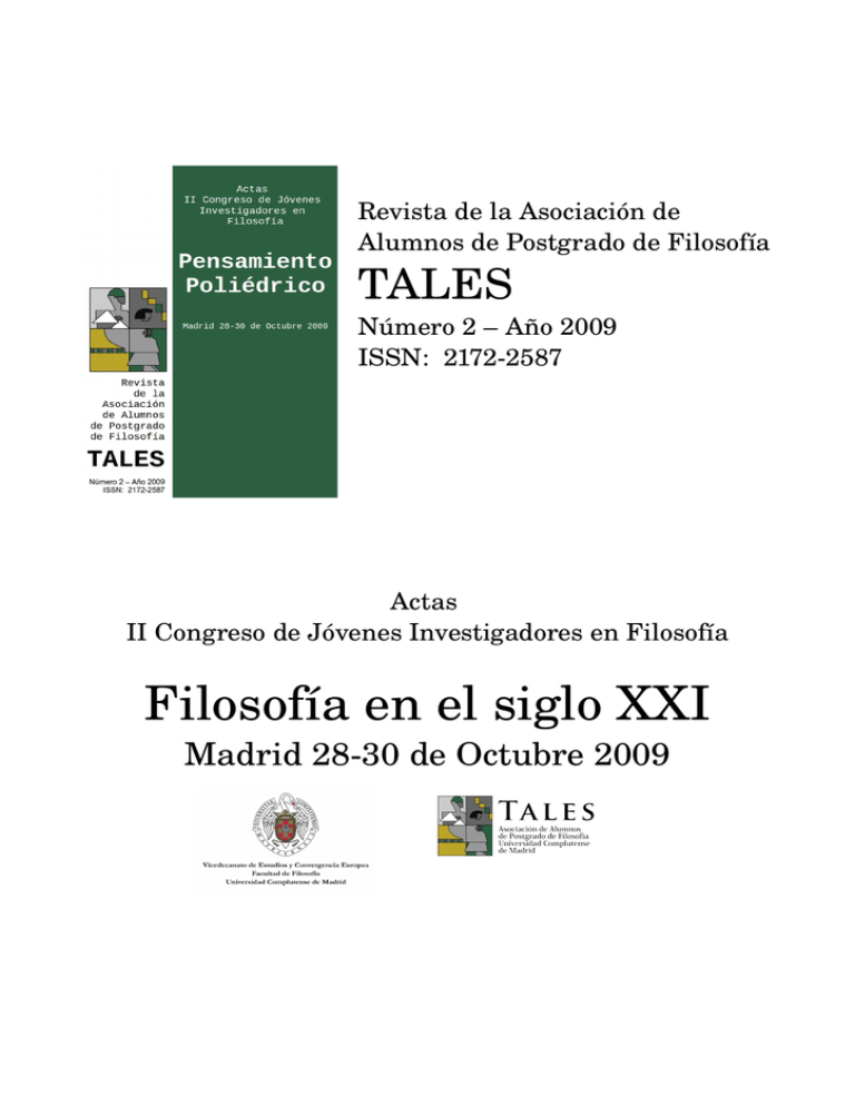 Filosofía En El Siglo XXI