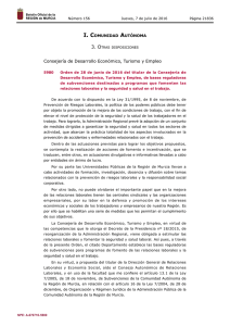 Orden de 28 de junio de 2016 del titular de la Consejería de