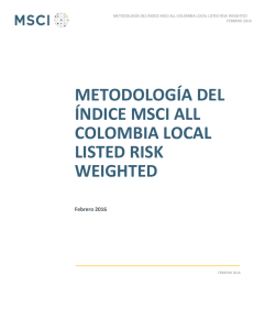 metodología del índice msci all colombia local listed risk weighted
