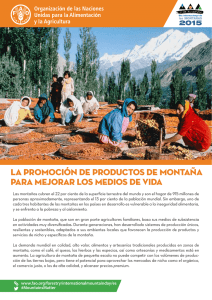 La promoción de productos de montaña para MEJORAR LOS