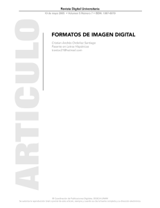 FORMATOS DE IMAGEN DIGITAL - Revista Digital Universitaria