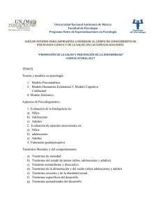 Promoción de la Salud y Prevención de la - Psicología-UNAM