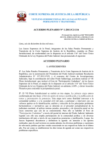 acuerdo plenario n° 1-2009/cj-116