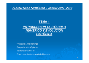 tema 1 introducción al cálculo numérico y evolución histórica