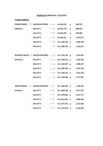 PRIMER DÍA: MIERCOLES 12/10/2016 TURNO MAÑANA: PRIMER