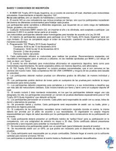 BASES Y CONDICIONES DE INSCRIPCIÓN 1.