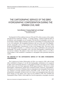the cartographic service of the ebro hydrographic confederation