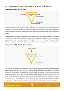 4.3. SEPARACIÓN DE FASES SÓLIDO