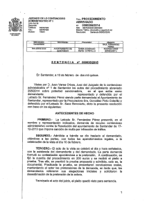 Sentencia 000035/2015 de fecha 10 de febrero de 2015.