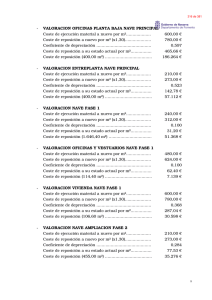 VALORACION OFICINAS PLANTA BAJA NAVE PRINCIPAL