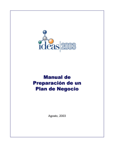 Manual de Preparación de un Plan de Negocio