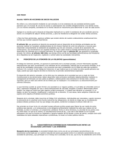 220-78234 Asunto: VENTA DE ACCIONES DE SOCIO FALLECIDO