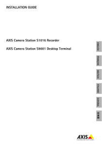 AXIS S1016/AXIS S9001