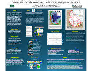 Development of an Atlantis ecosystem model to study the impact of