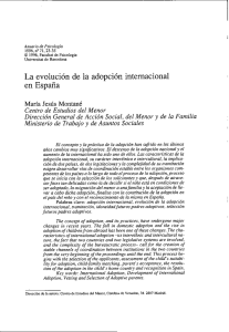 La evolución de la adopción internacional en España