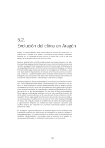 Evolución del clima en Aragón