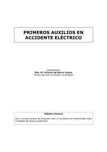 PRIMEROS AUXILIOS EN ACCIDENTE ELÉCTRICO