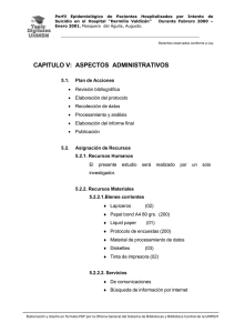 capitulo v: aspectos administrativos