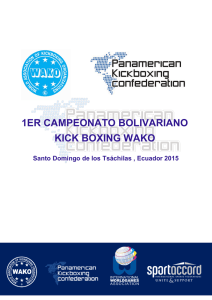 1ER CAMPEONATO BOLIVARIANO KICK BOXING WAKO