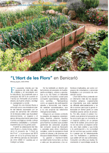 "L`Hort de les Flors" en Benicarló