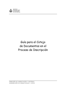 Guía para cotejo de documentos 2002.