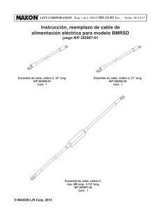 Instrucción, reemplazo de cable de alimentación eléctrica