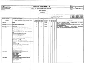 {TABLA DE RETENCION DOCUMENTAL , _ Pag¡na vámb