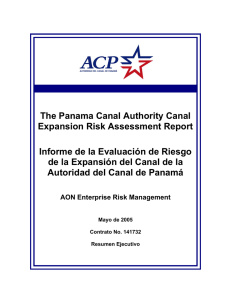 The Panama Canal Authority Canal Expansion Risk Assessment