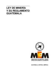 ley de minería y su reglamento guatemala