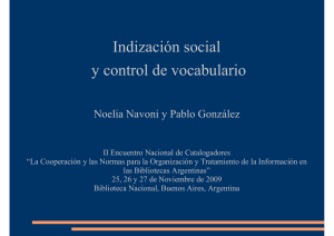 Indización social y control de vocabulario
