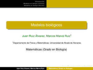 Modelos biológicos - Universidad de Alcalá