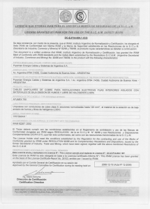 Se deja constancia. por medio de la presente: que et IRAM. instituto