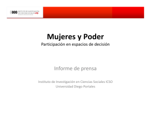 Mujeres y Poder - Universidad Diego Portales
