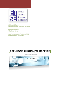 SERVIDOR PUBLISH/SUBSCRIBE